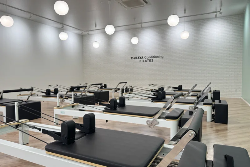 TSUTAYA Conditioning PILATES 新涯店のピラティススタジオ全景