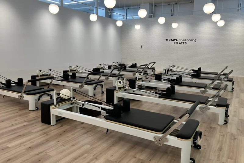TSUTAYA Conditioning PILATES 神辺店のピラティススタジオ全景